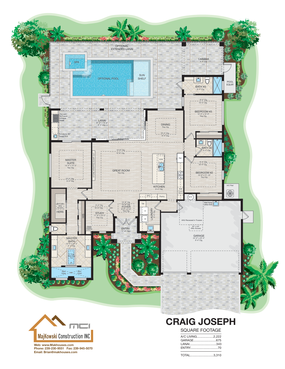 Craig Joseph Model published floor plan